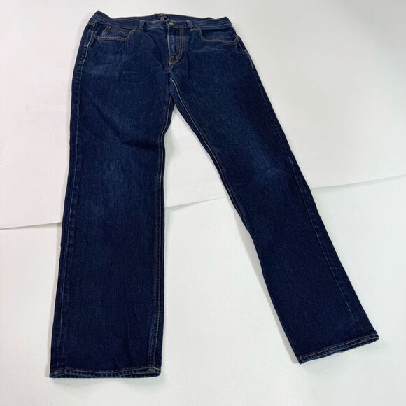 J Crew Jeans Sutton Mens 34x32 Straight Dark Wash Denim Signature Flex - Picture 1 of 8